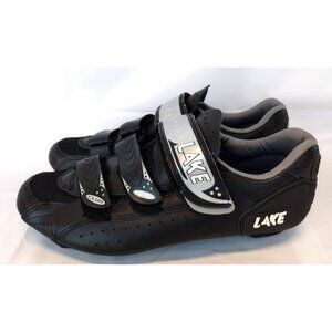 Lake CX165 Cycling Shoes Black/Silver Size 46 EUR